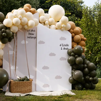 Arche de gender reveal « Le plus beau mélange »